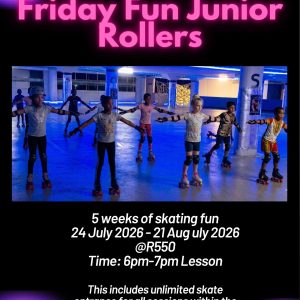 Friday Fun Junior Roller Skate Club 24 July to 21 Aug 2026