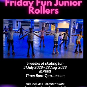 Friday Fun Junior Roller Skate Club 31 July to 28 Aug 2026
