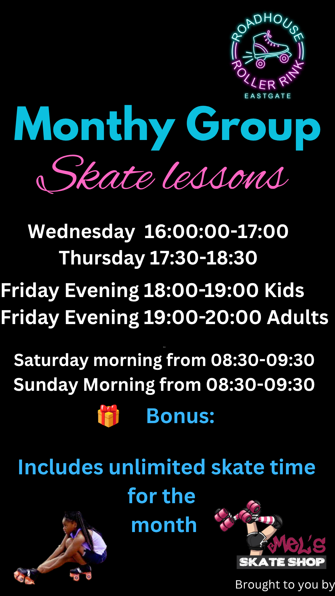 Monthly Skate Group Lessons